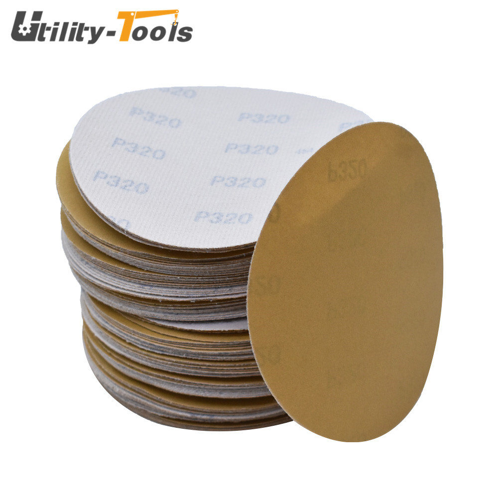 100 × 6" Sanding Disc NO-Hole Hook & Loop Sanding Discs Grit 60-320 Sand Paper