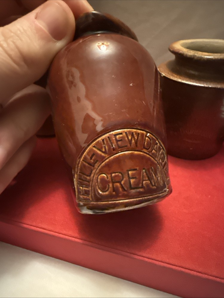 Vintage Group Of Mixed Incised Stoneware Pots