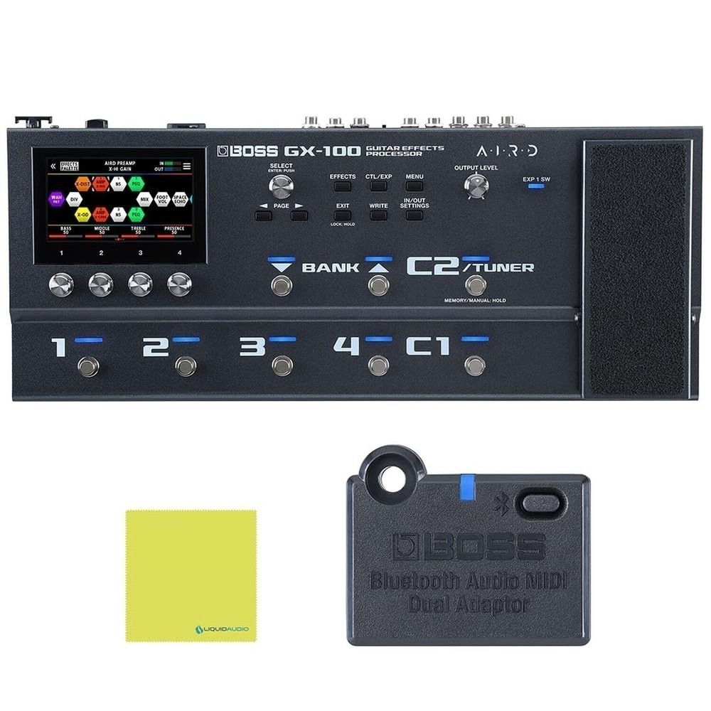 Boss GX-100 Guitar Effects Processor Pedal Bundle w/Boss BT-DUAL.. -OPEN BOX