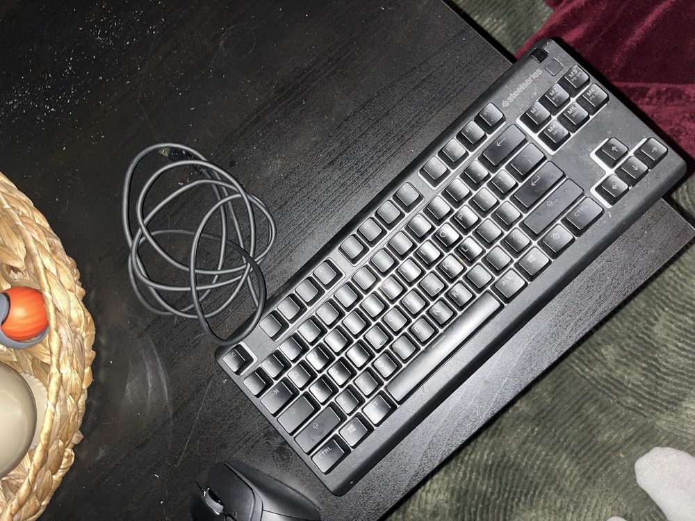 SteelSeries Keyboard & Logitech Mouse Wired Bundle, Black, QWERTY, English