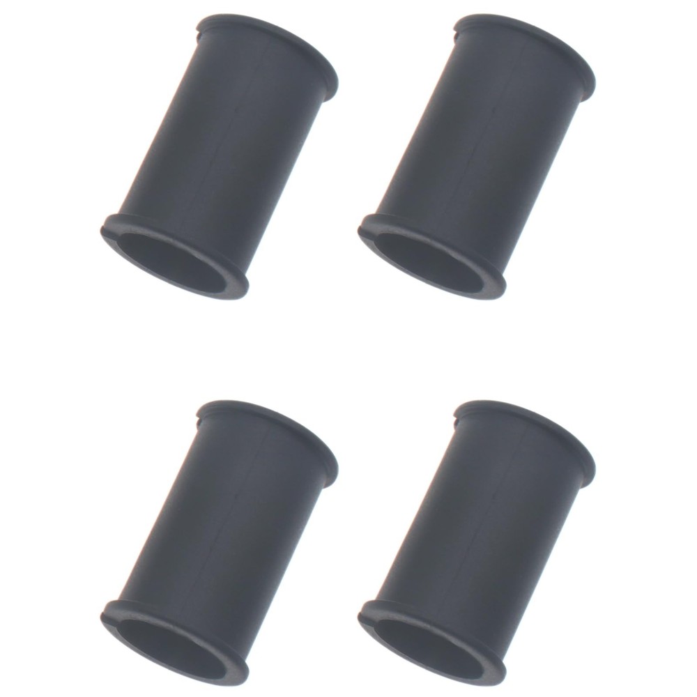 HAJXZH 4 PCS Microphone Shock Mount Rubber Sleeve Black