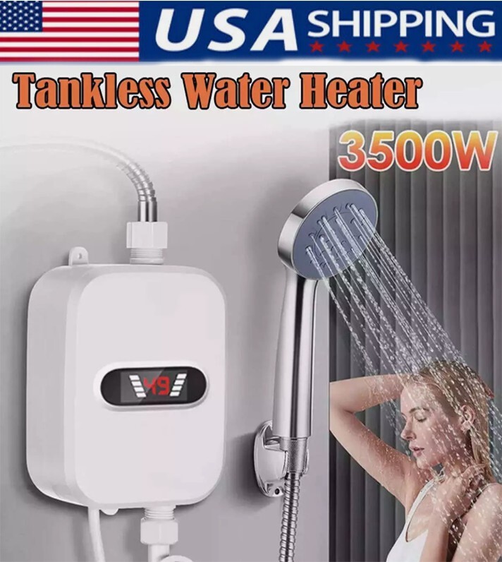 110V 3500W Electric Instant Shower Heater Tankless USA Free Shipping New
