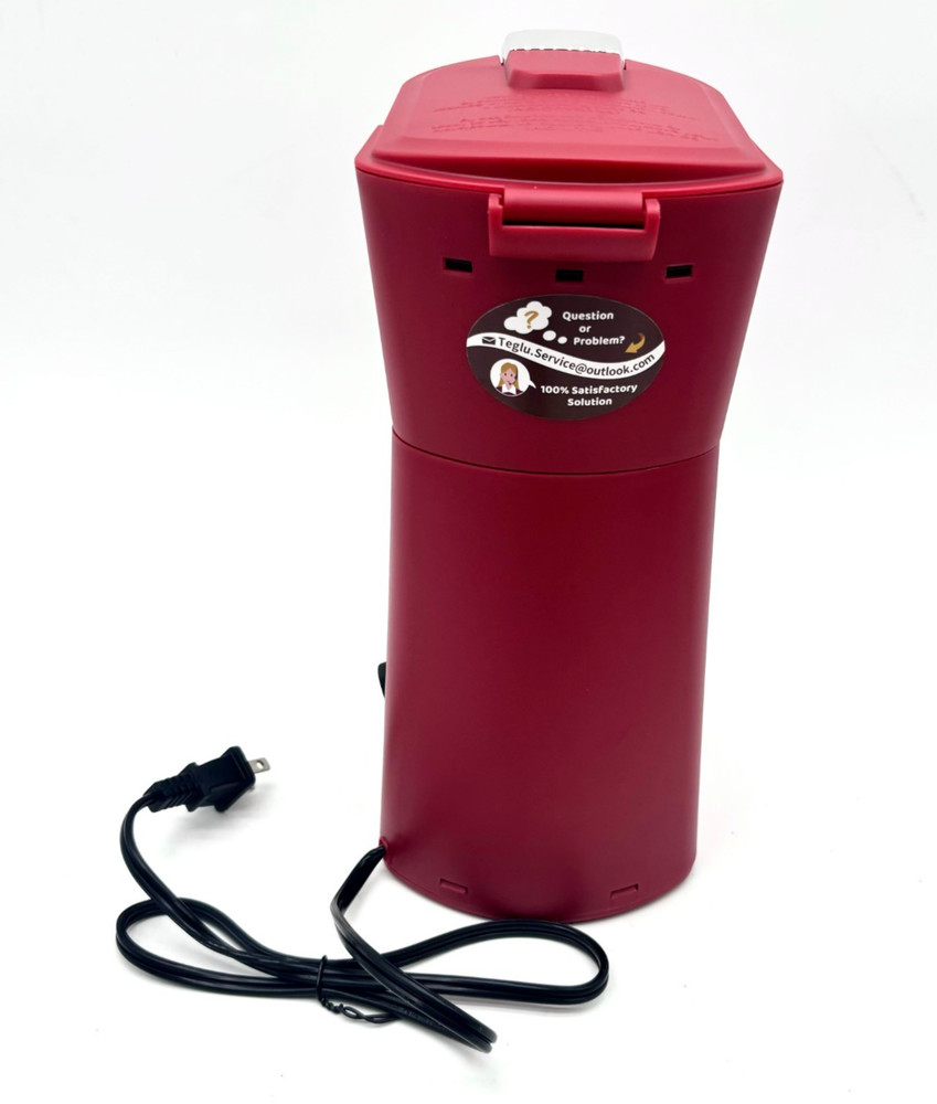TEGLU Single Serve Coffee Maker: 415 ML Water Tank Capacity - Red