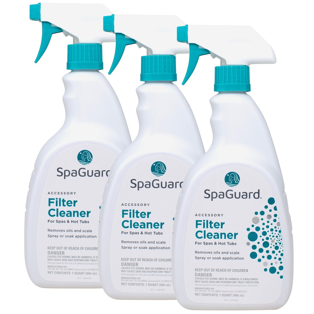 SpaGuard Filter Cleaner 1 qt - 3 Pack