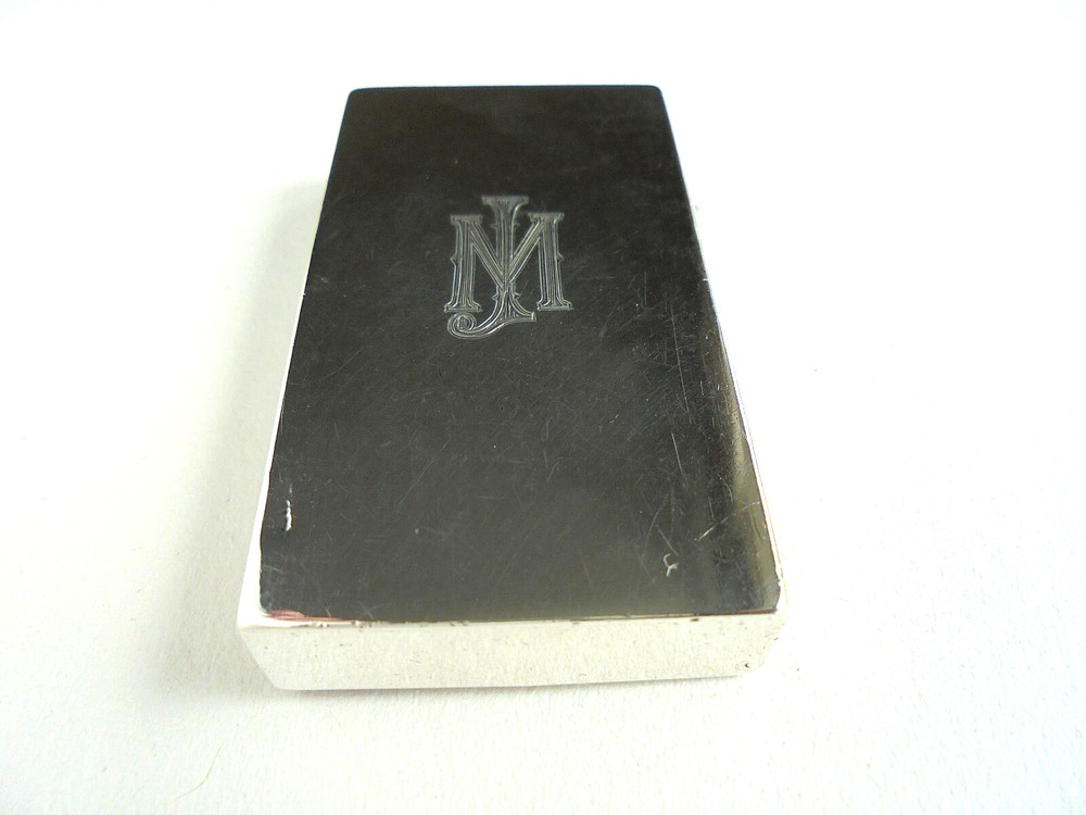 Sampson Mordan Silver Enamel Vesta Case 1889