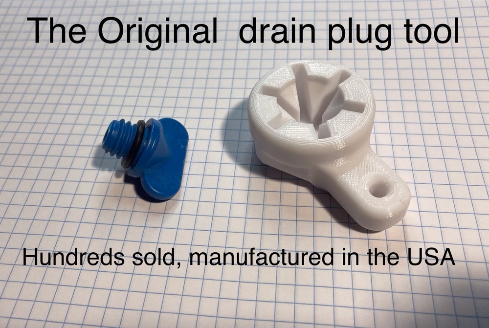 MERCRUISER DRAIN PLUG WRENCH 3D printed using durable ASA polymer
