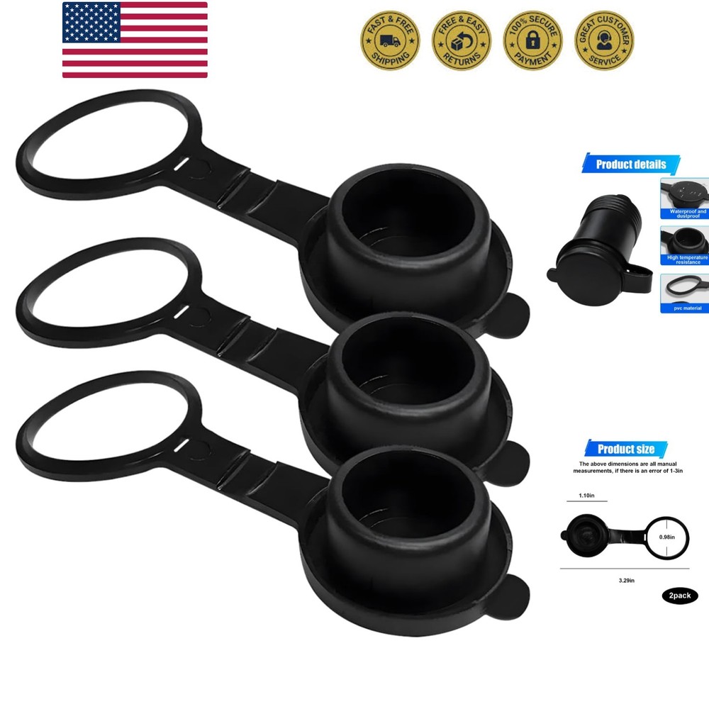 Dustproof Cigarette Lighter Adapter Socket Cap with Protective Sleeves, Unive...