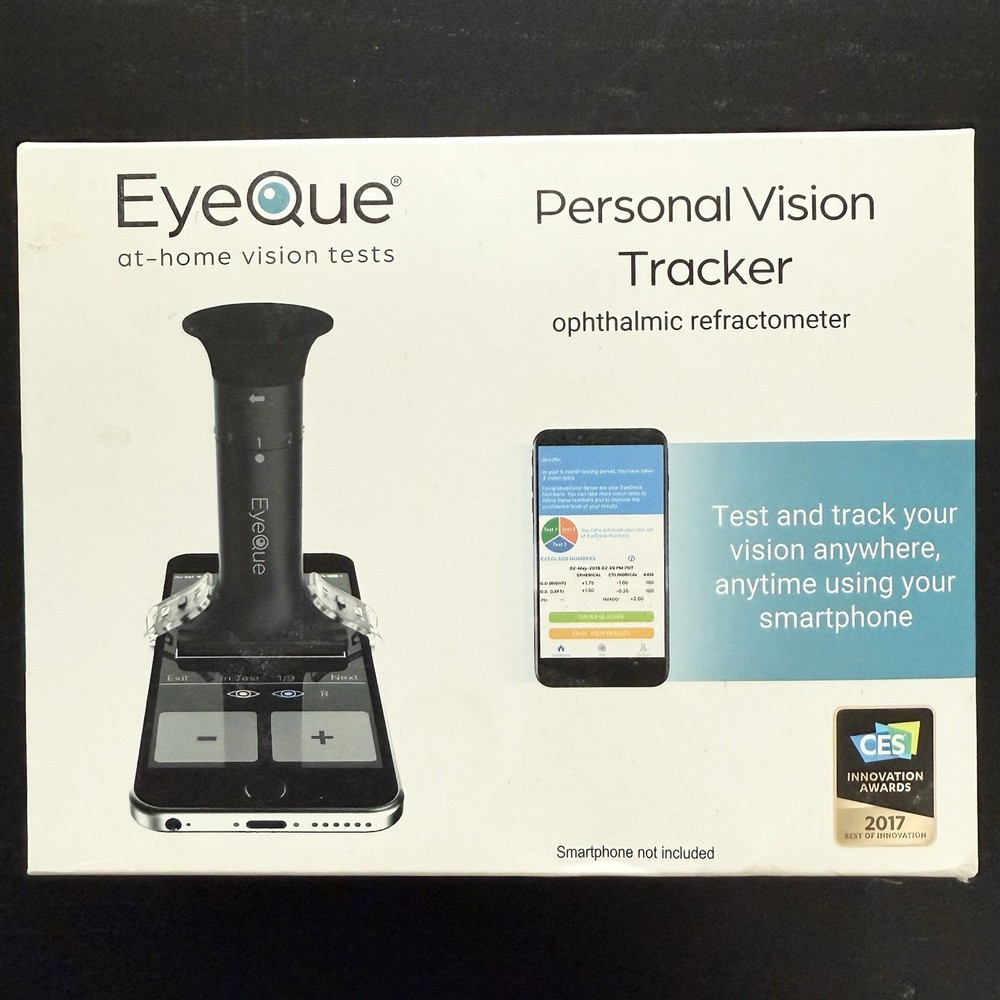 EyeQue Personal Vision Tracker Ophthalmic Refractometer Home Test Kit NEW SEALED