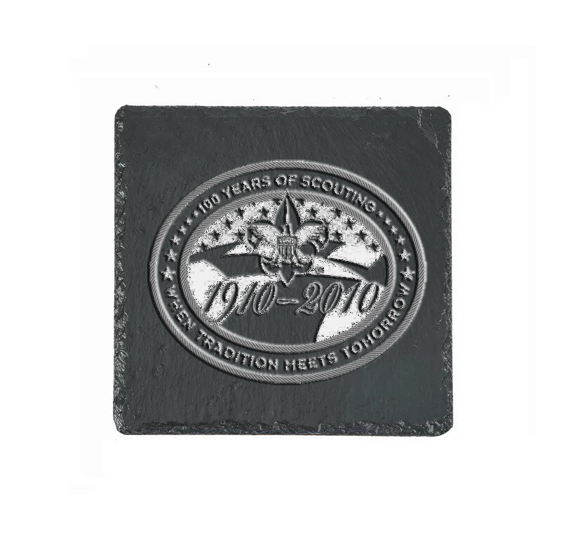 100 Years Of Scouting Slate Coaster