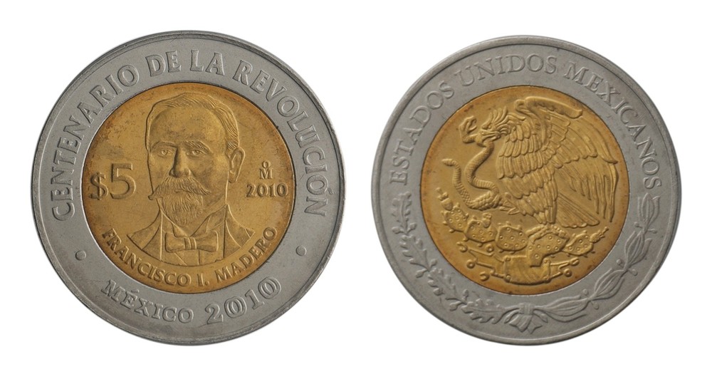 Mexico 5 Pesos, 2010, KM #922, Mint, Commemorative