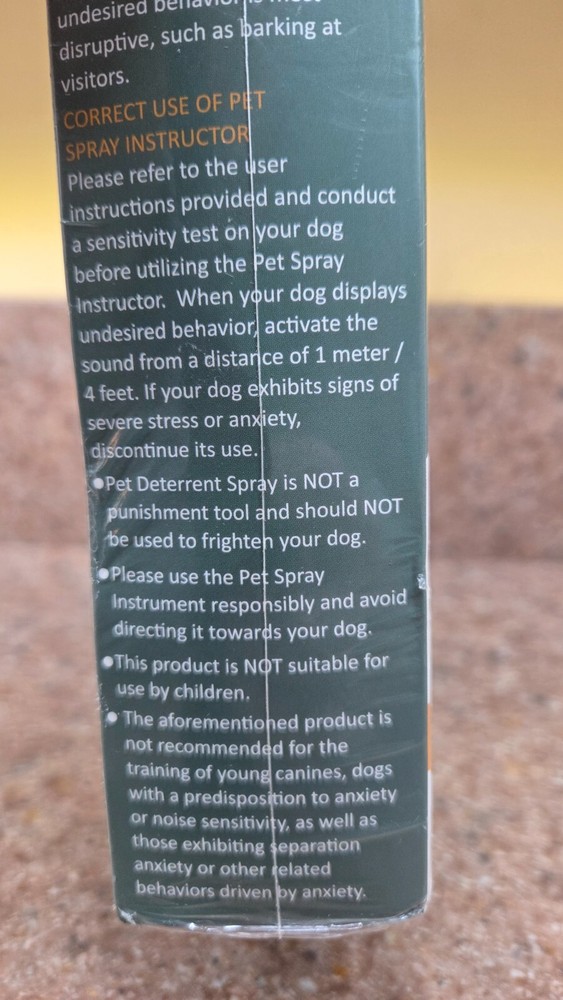 Pet Corrector Spray 4-Pack for Barking, Jumping & Bad Habits