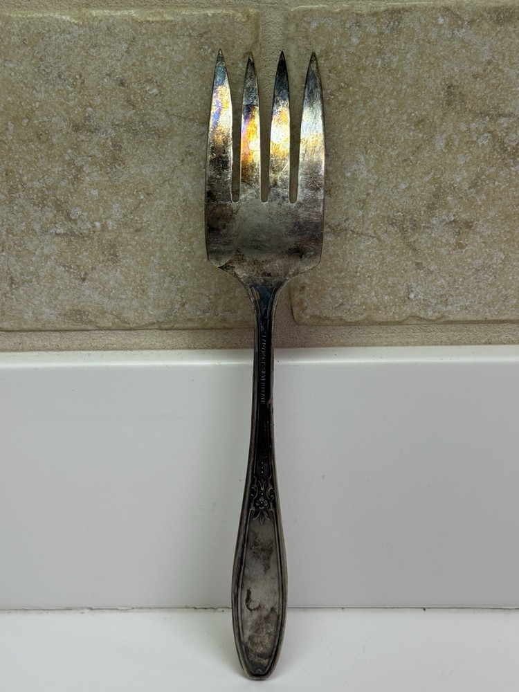 International Silver Princess-Lady Doris Medium Cold Meat Serving Fork
