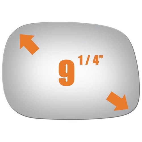 Side Mirror Replacement Glass for 02-08 Dodge Ram 1500 Passenger Side 2500