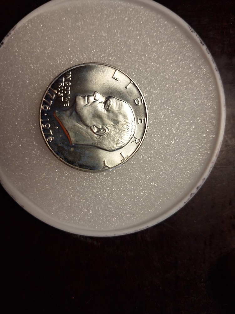 #08-1976 S Proof Eisenhower Bicentennial “Ike Silver Dollar” type 2 Silver