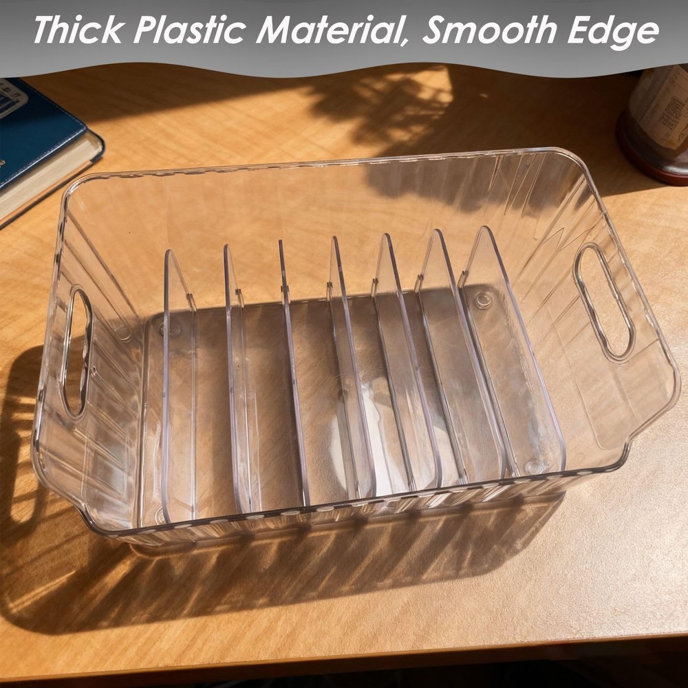 Clear CD Holder 2 Pack, Plastic CD Storage Box, CD Storage Racks, DVD Storag ...