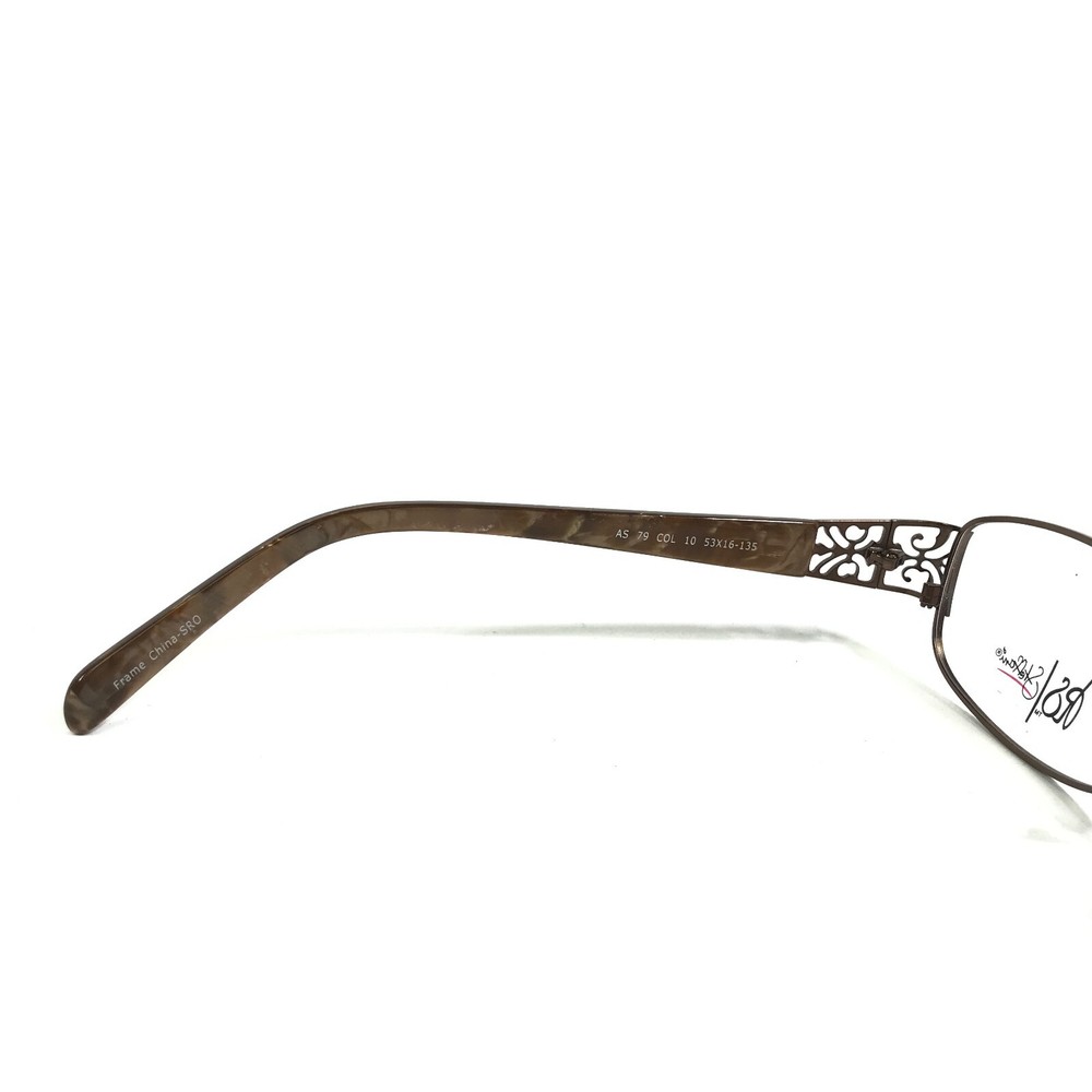 Roberto Steffani AS 79 COL 10 Eyeglasses Frames Brown Rectangular 53-16-135