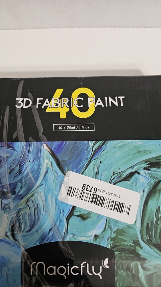 Magicfly 3D Fabric Permanent Paint 39 Colors MISSING 1 COLOR