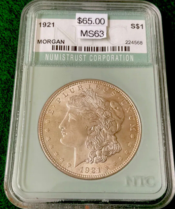 1921 P Silver Morgan Dollar ~T;1