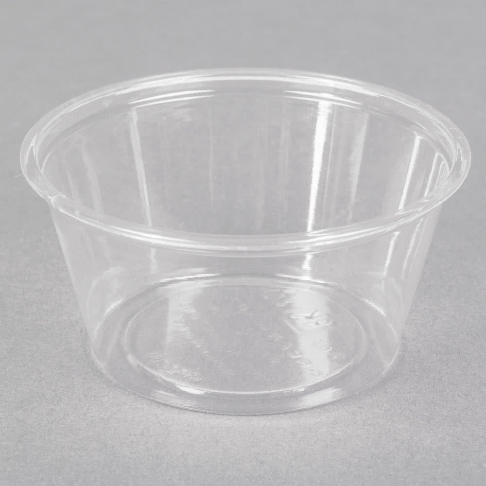 Fabri-Kal Greenware Portion Souffle PLA Cold Cup Clear 2 oz. | 2000/Case