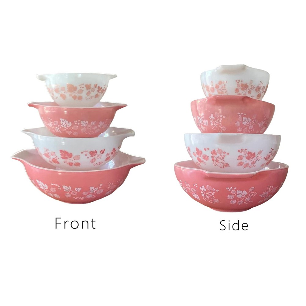 4pcs Display Stands for Pyrex Mixed Cinderella Bowls, Stacker 4Pcs, Green
