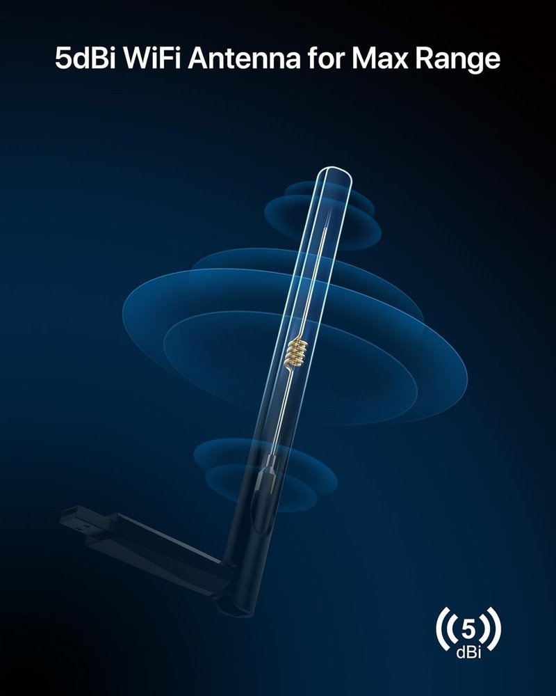 650Mbps Linux Compatible WiFi Adapter Supports Kali Linux, Ubuntu, Mint, Debi...