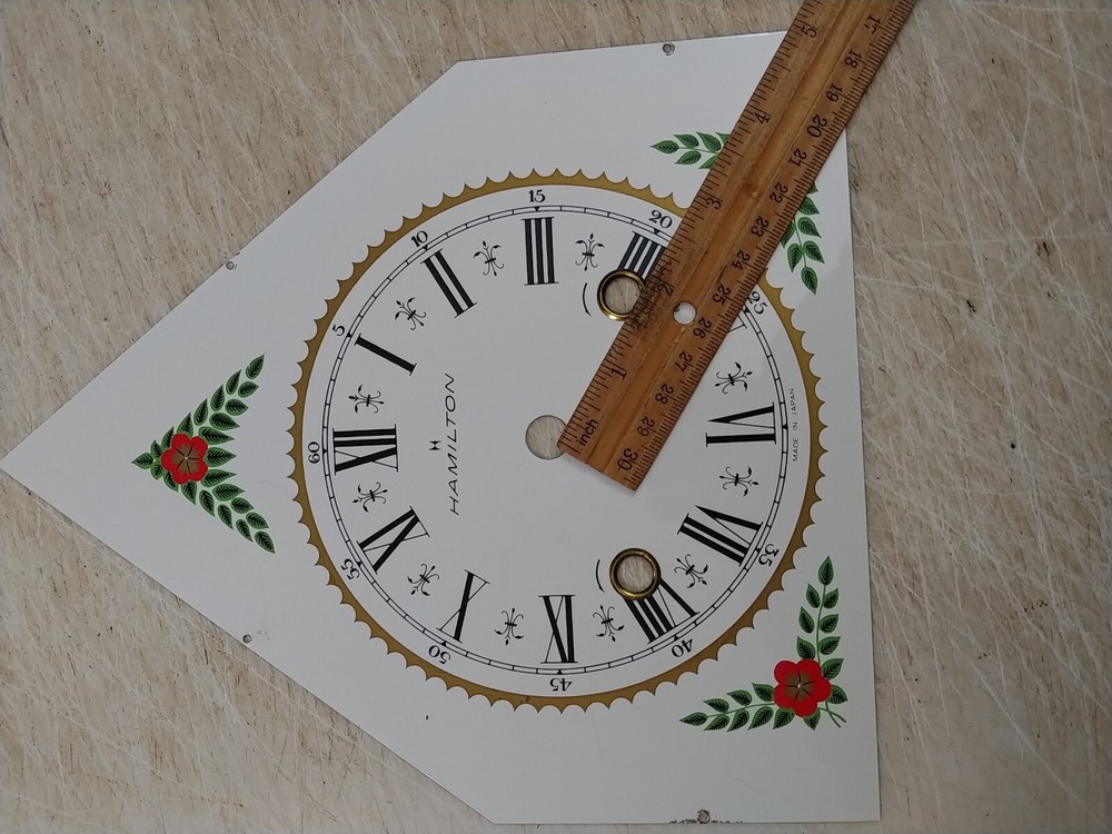 HAMILTON GOTHIC STEEPLE CLOCK METAL DIAL