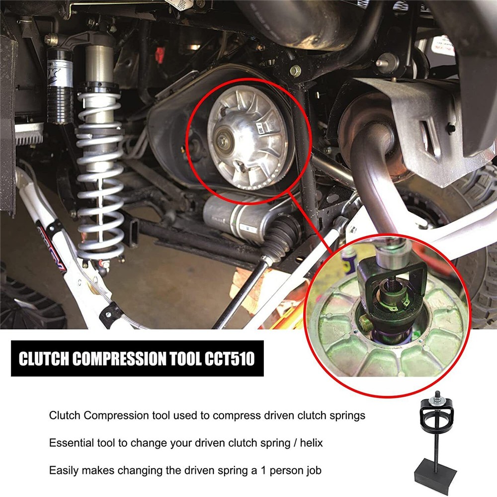 CVT SECONDARY PRIMARY CLUTCH SPRING COMPRESSION TOOL for Polaris RZR & atv