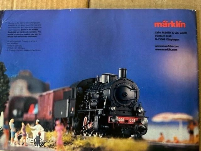 Marklin 2004 Export Models Catalog - English text - 32 pages