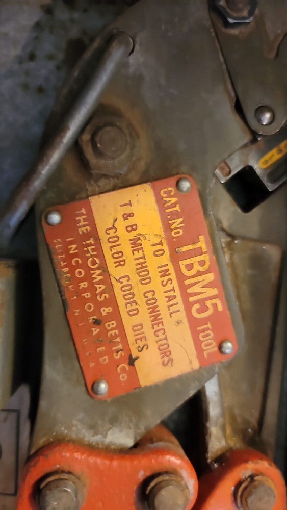 Thomas & Betts TBM5 Hydraulic Crimper Tool Set