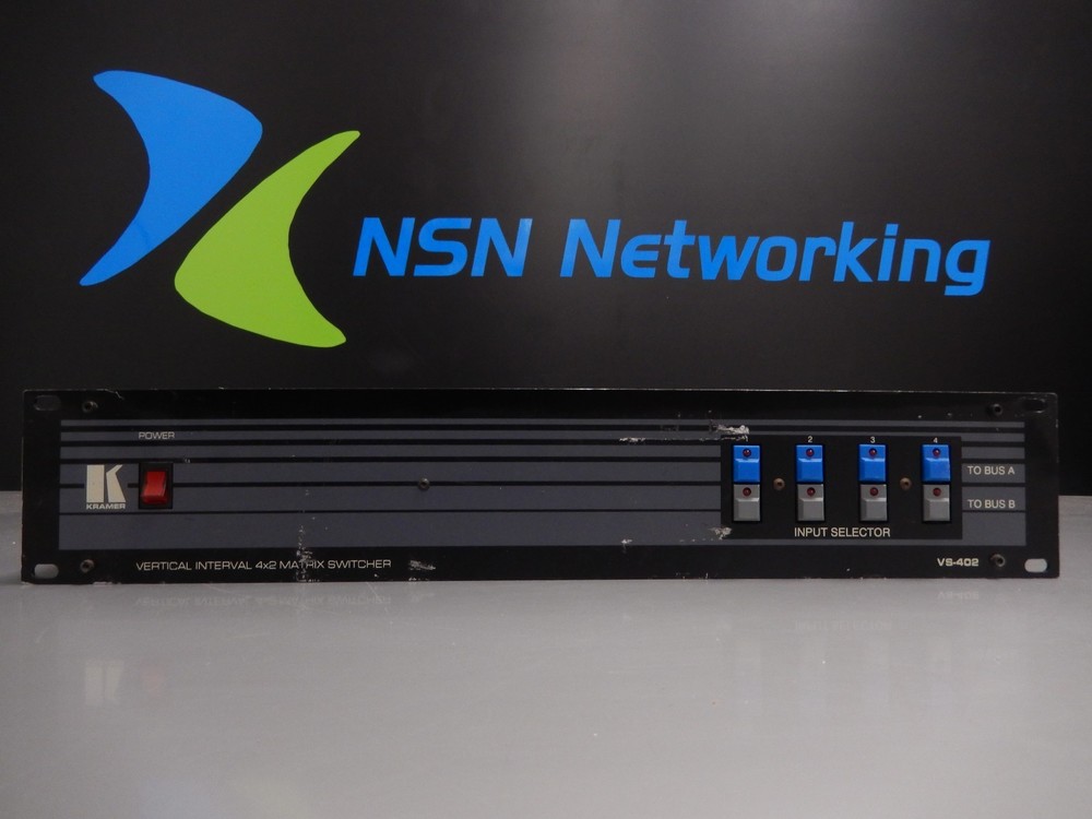 Kramer VS-402 Vertical Interval 4x2 Matrix Switcher 4-Input Selector BNC
