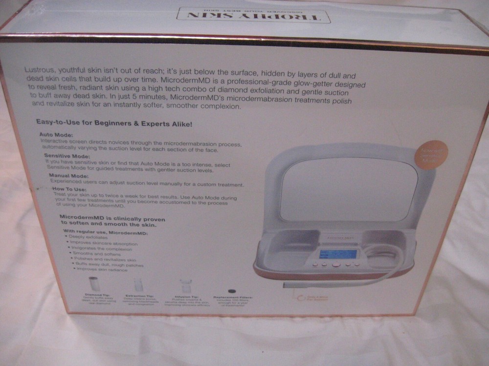 MicrodermMD Trophy Skin-Professional-Grade Home Microdermabrasion New