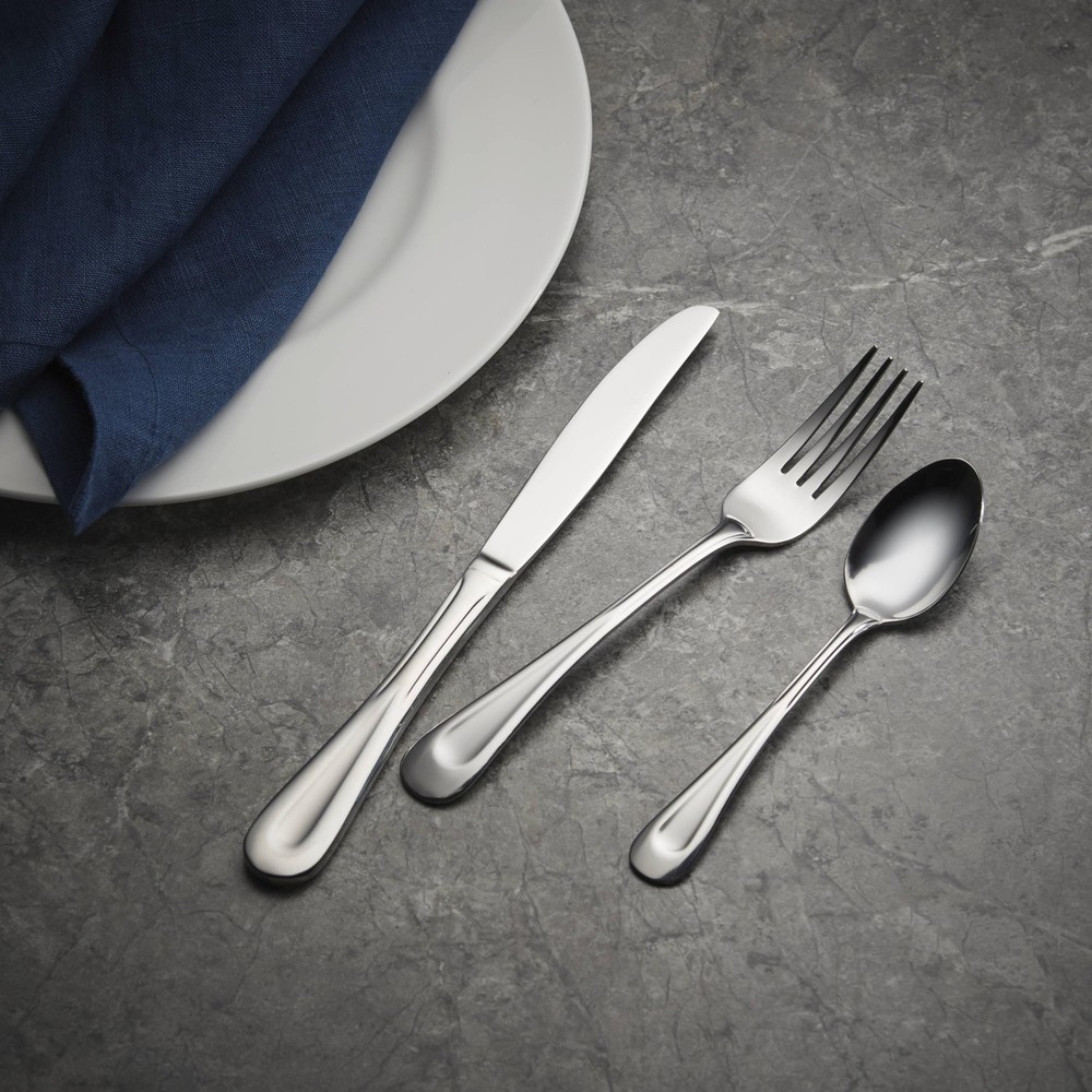 Satin Sand Dune Flatware, 45 Piece, Multi