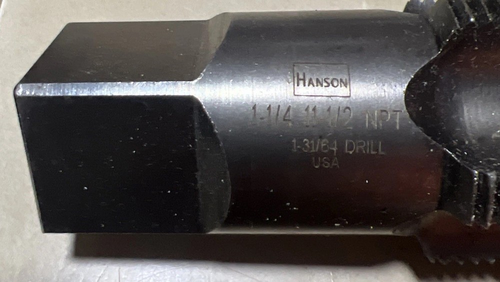 1- 1/4 - 11 1/2 NPT Pipe Tap