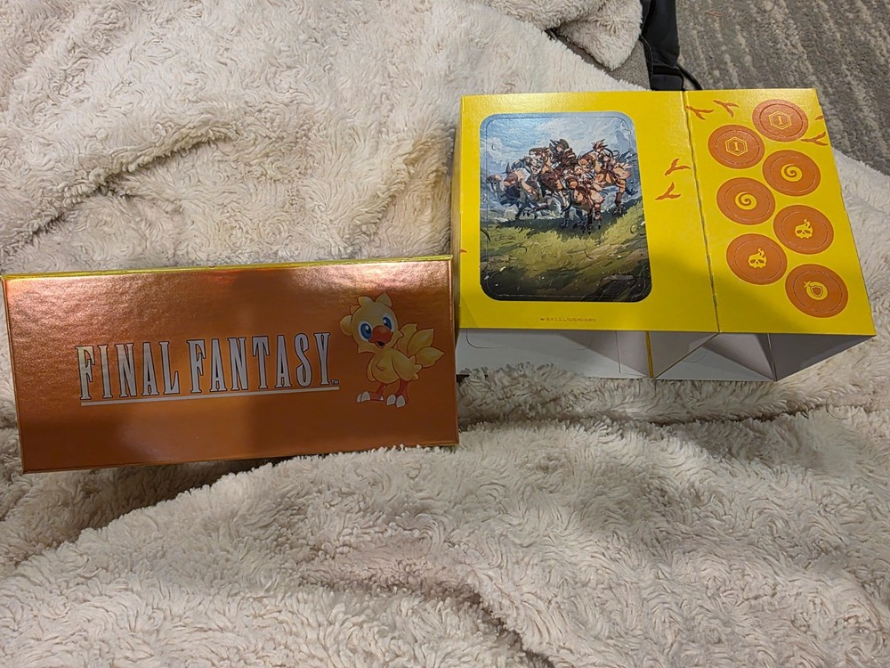 MTG Final Fantasy Chocobo Empty Bundle Box with Cardboard Cut Out