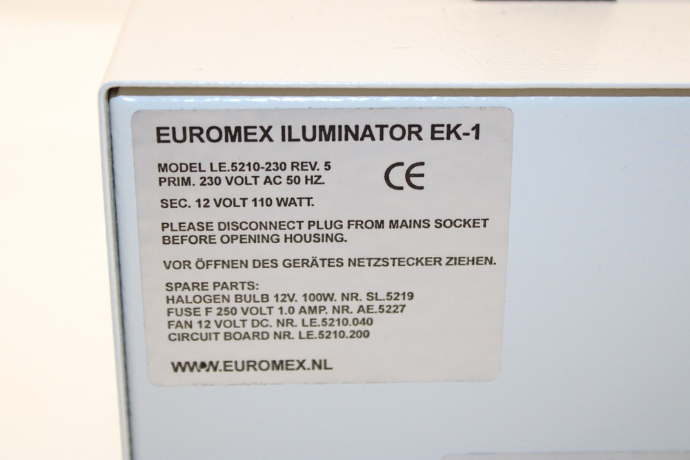 Euromex EK-1 Illuminator Le.5320-230 Light Source