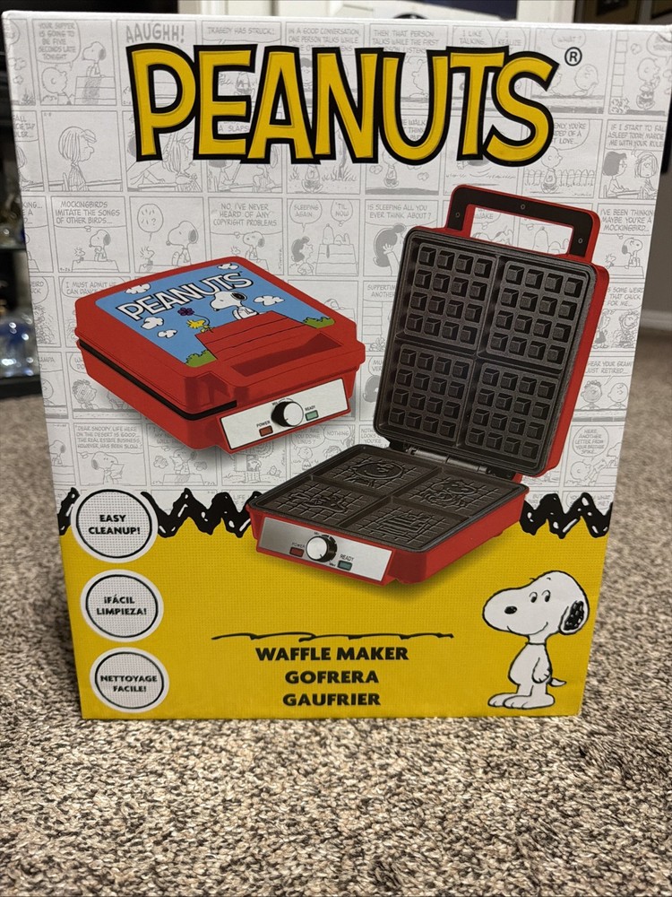 Peanuts Deluxe Waffler Maker Uncanny Brands