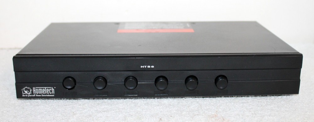 Hometech HTS 6 Speaker Selector Switch Box Controls 6 Pairs ~ Clean Missing Pad