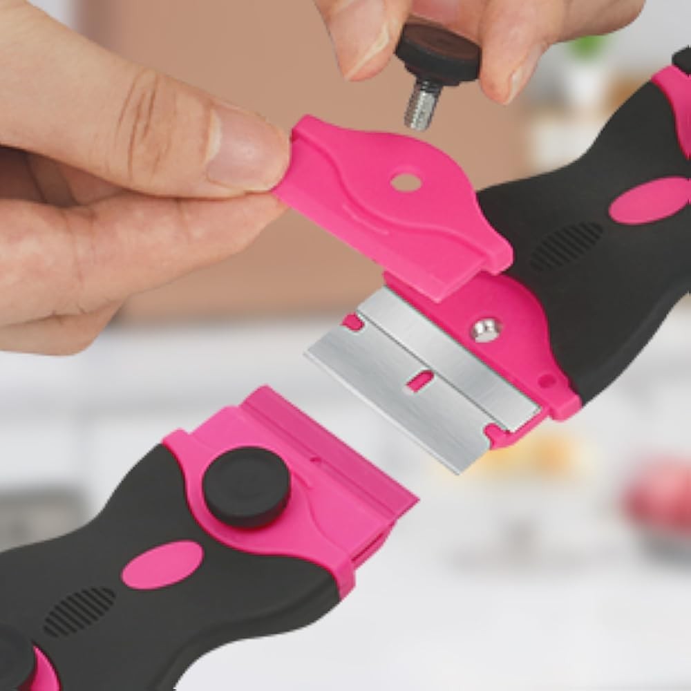 Blade Scraper - Pink Scraper for Women, 2-in-1