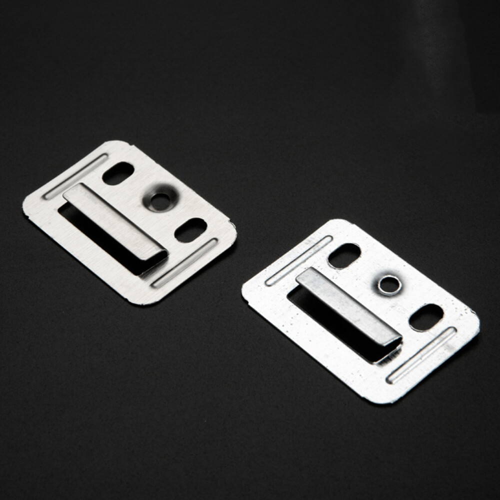 100Pc Integrated Wall Panel Clamp Hemoton Wpc Installation Clips Buckle Clamp