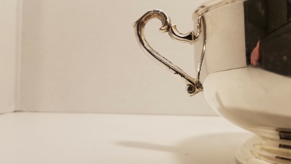 WM Rodgers vintage silver plated sugar bowl,