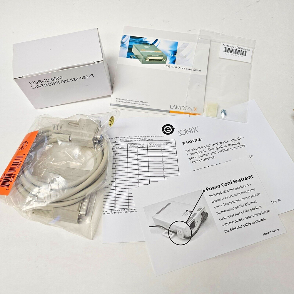 LANTRONIX UD1100001-01 Ethernet Device Server NEW