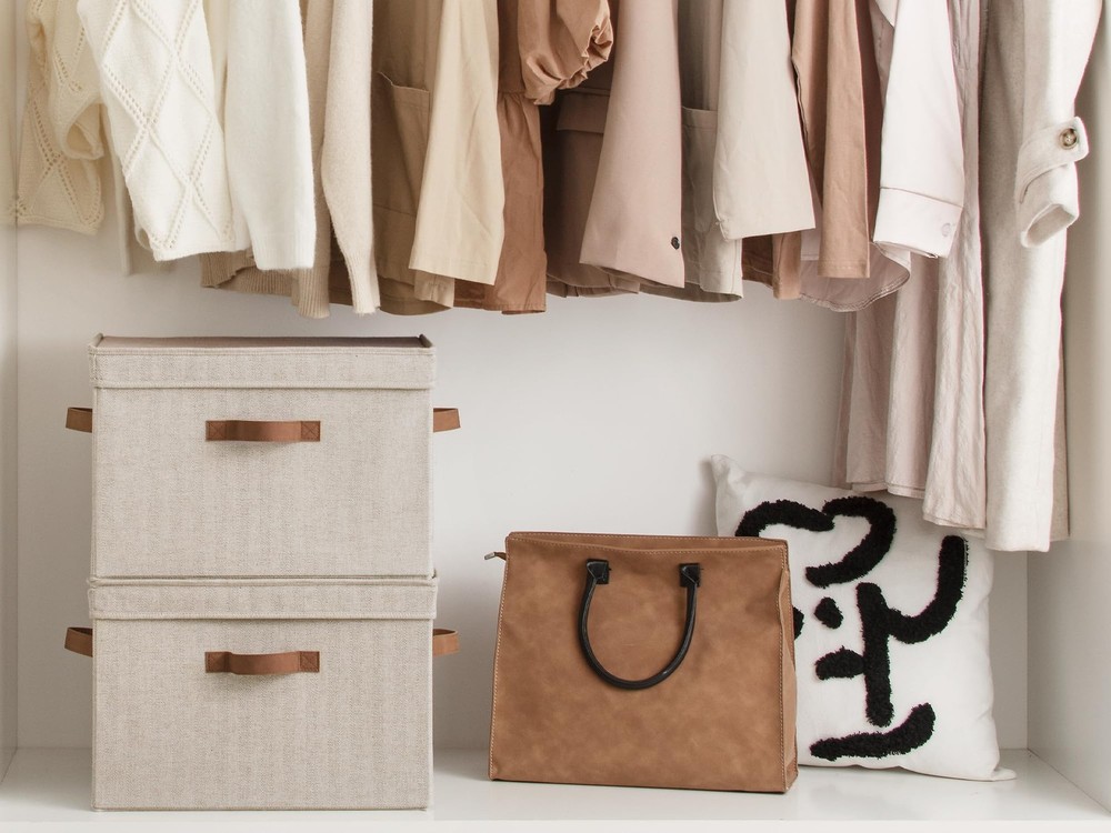 Fabric Storage Bins with Lid, Decorative Storage Boxes for Shelves, Stackable...