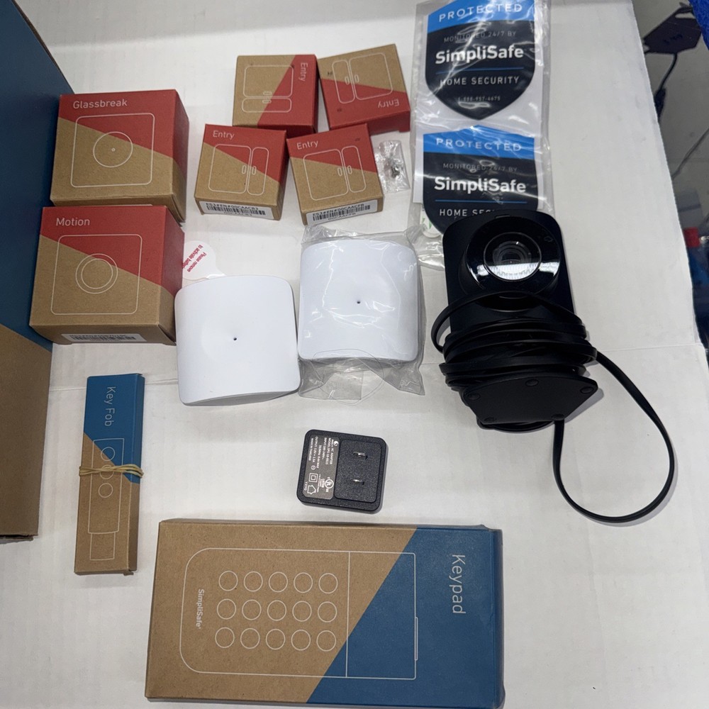 SIMPLI SAFE HOME INDOOR SECURITY SYSTEM 12 piece system