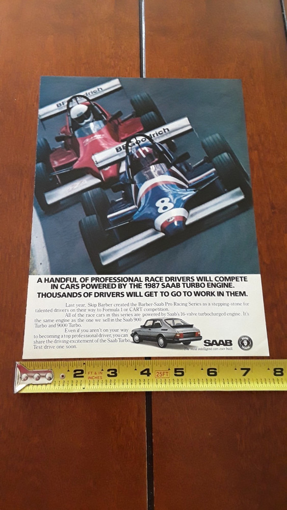 1987 SAAB TURBO ORIGINAL AD