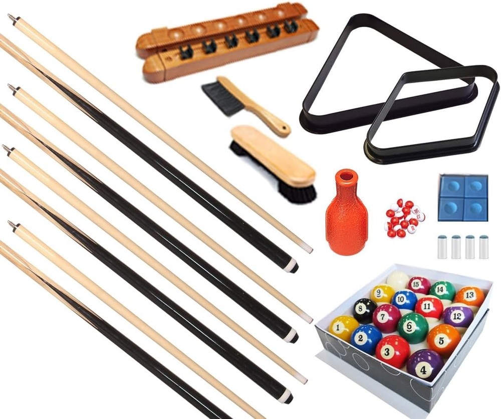 Billiard 32-Piece Accessory Kit - Complete Set for Pool Enthusiasts