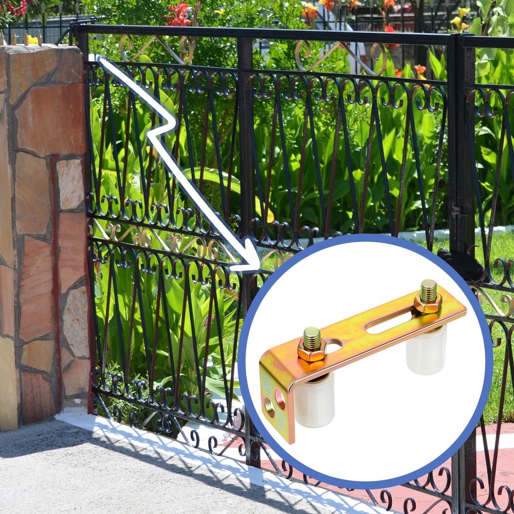 MorningRo 4 Pack Slide Gate Guide Roller Adjustable Dual Nylon Multicolor