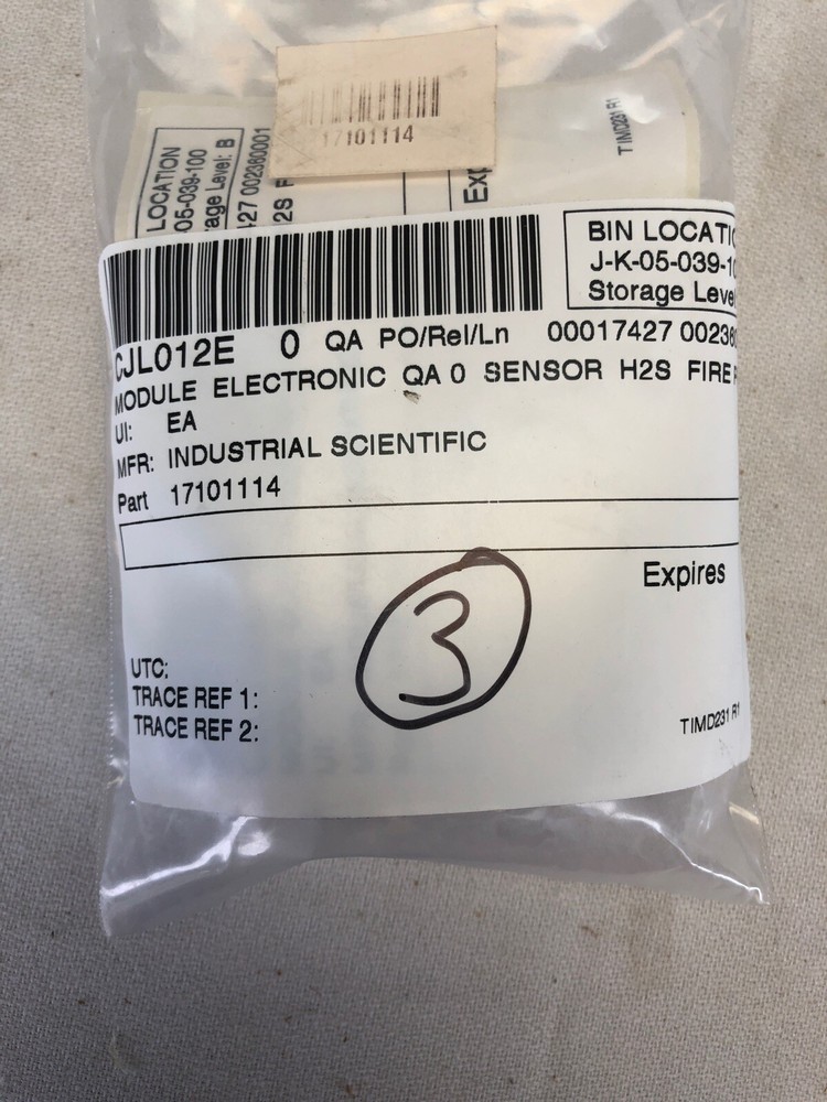 Industrial Scientific Hydrogen Sulfide H2S Sensor Module 1710-1114