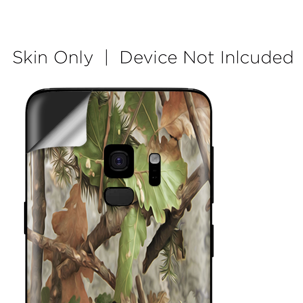 Samsung Galaxy S9 Skins Wrap - tree camo real oak