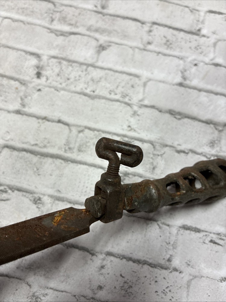 Vintage Metal file Handle - Cast Iron File Handle