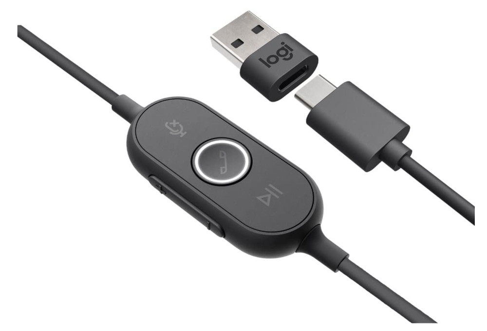 Logitech Zone 750 Headset, 7.1"x6.5"x2.6"